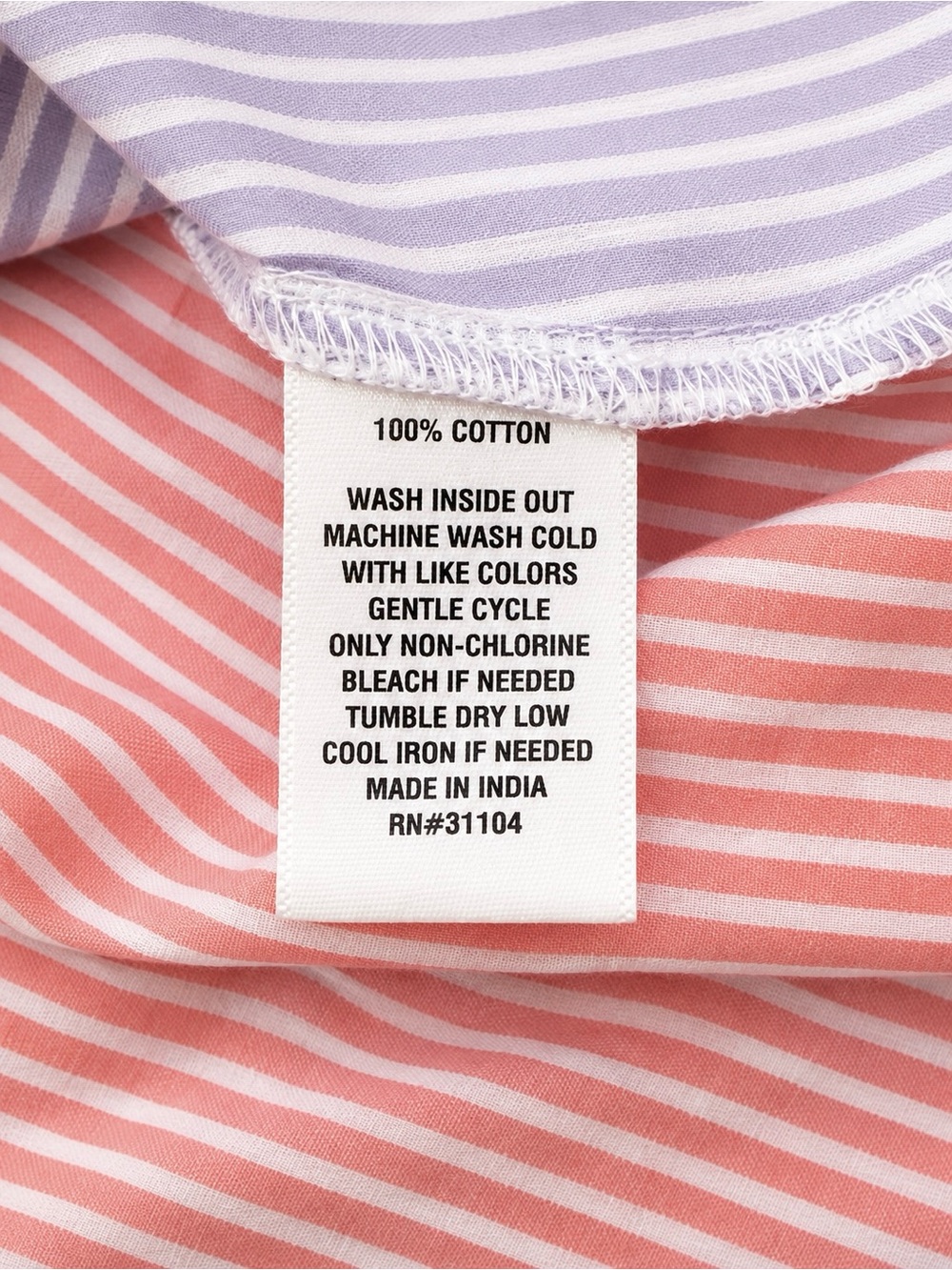 Cabana Crown & Ivy Pastel Colorblock Striped Button-Down Shirt - Small - Picture 6 of 8